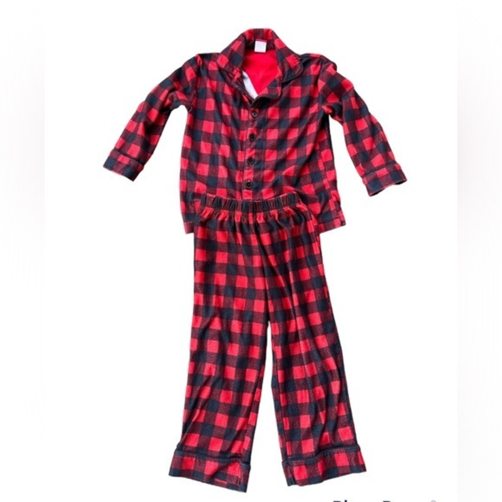 Kid’s size 4 Christmas pajamas‎ red Buffalo plaid